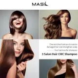 Шампунь Masil 3 Salon Hair CMC Shampoo Stick Pouch в саше, очищающий и ухаживающий, 20 x 8 мл — фото 4