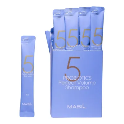 Шампунь Masil 5 Probiotics Perfect Volume Shampoo Stick Pouch в саше, для объёма у корней, 20 x 8 мл