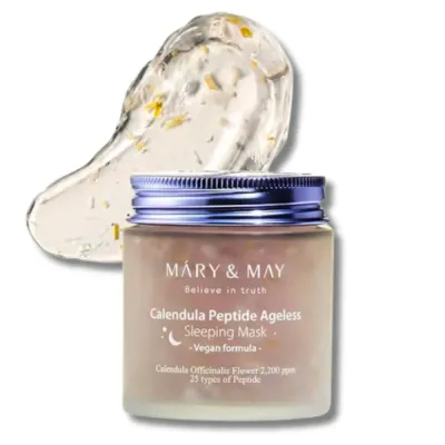Ночная маска для лица Mary and May Calendula Peptide Ageless Sleeping Mask, увлажняющая, гелевая, 110 г