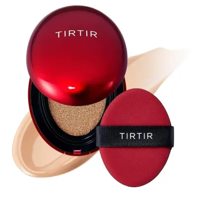Кушон TirTir Mask Fit Red Mini с лёгким покрытием, мини-формат, оттенок 28N Oat