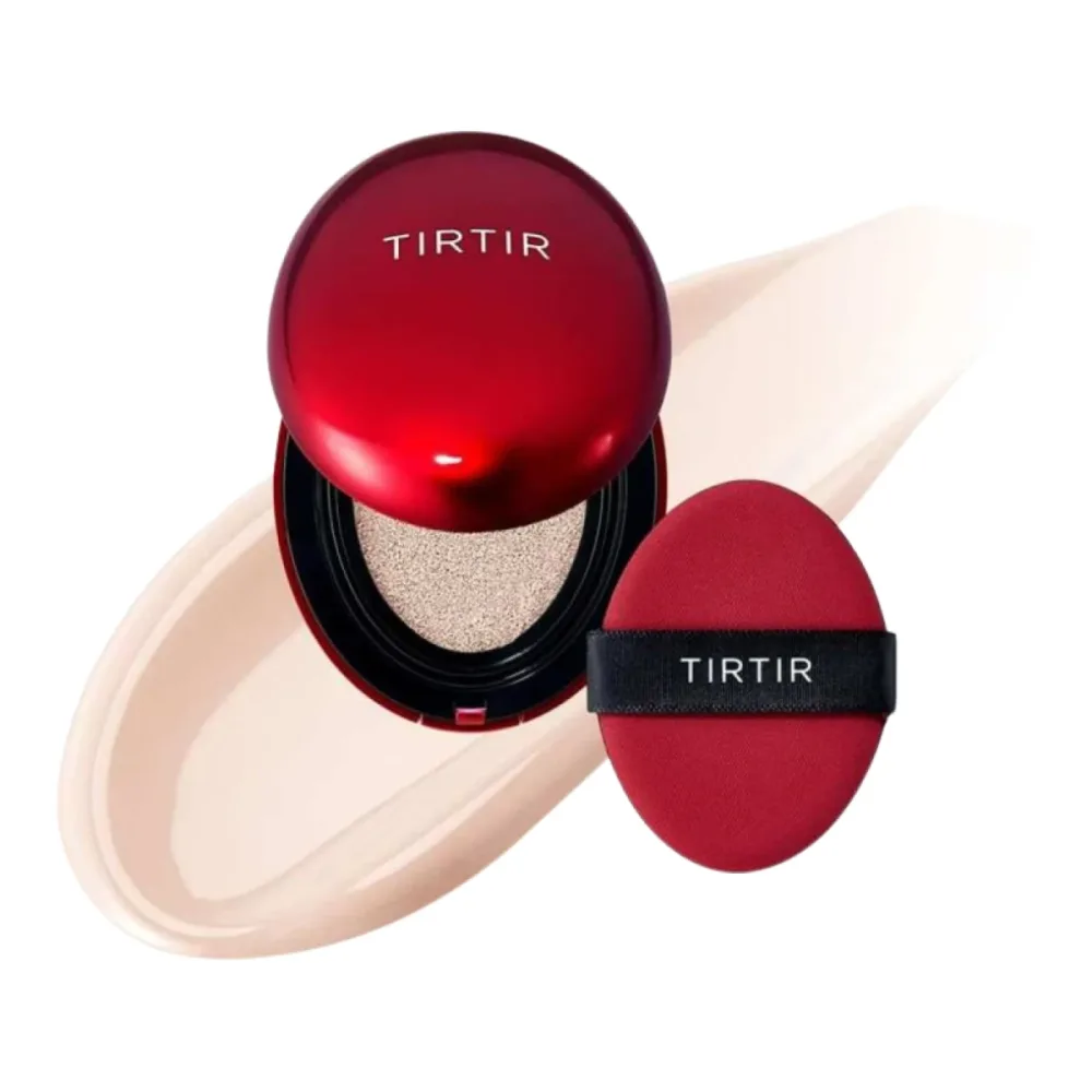Кушон TirTir Mask Fit Red Mini с лёгким покрытием, мини-формат, оттенок 13W Cream