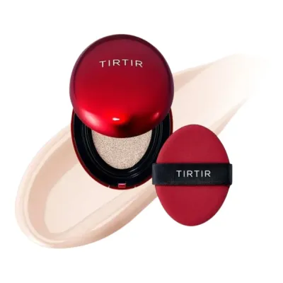 Кушон TirTir Mask Fit Red Mini с лёгким покрытием, мини-формат, оттенок 13W Cream
