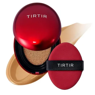 Кушон TirTir Mask Fit Red Mini с лёгким покрытием, мини-формат, оттенок 31N French Beige