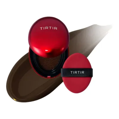 Кушон TirTir Mask Fit Red Mini с лёгким покрытием, мини-формат, оттенок 55N Espresso