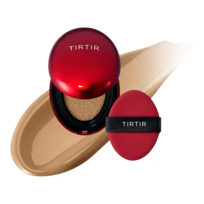 Кушон TirTir Mask Fit Red Mini с лёгким покрытием, мини-формат, оттенок 34W Toffee