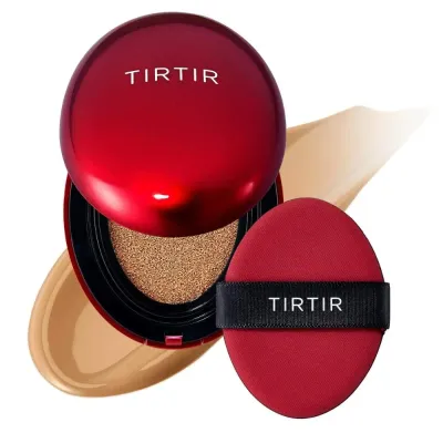 Кушон TirTir Mask Fit Red Mini с лёгким покрытием, мини-формат, оттенок 30N Rich Honey