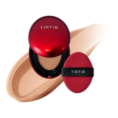 Кушон TirTir Mask Fit Red Mini с лёгким покрытием, мини-формат, оттенок 33C Hazel