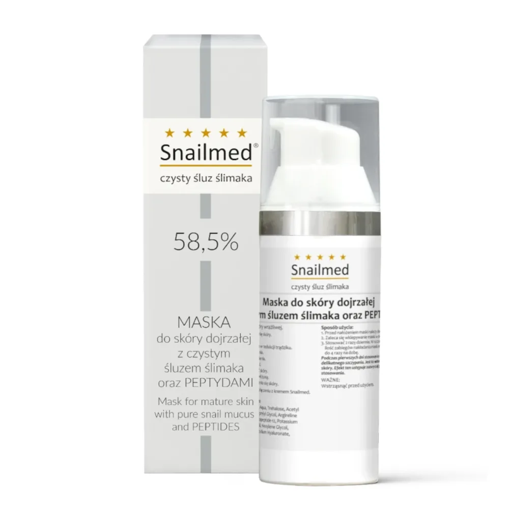 Маска для лица Snailmed, с секретом улитки и пептидами, питательная, для зрелой кожи, 30 мл