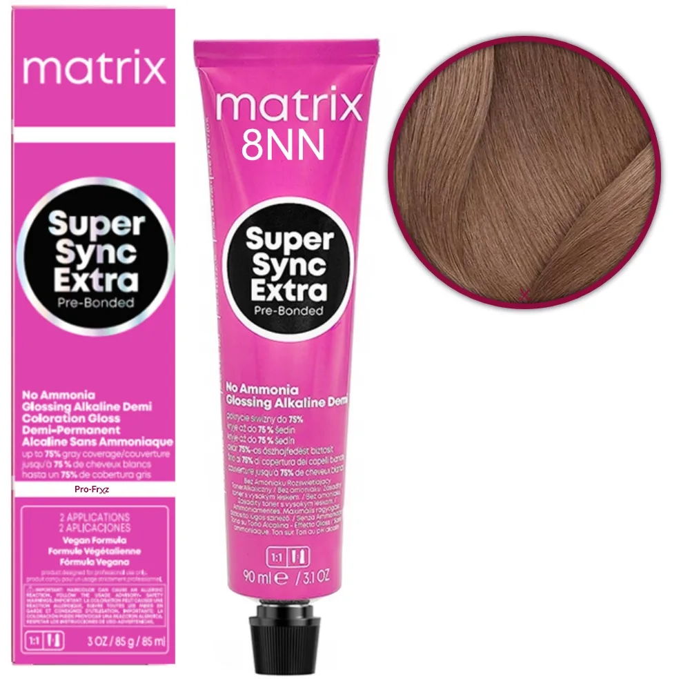 Тонер для волос Matrix Super Sync Extra Pre-Bonded, демиперманентный, оттенок 10NNG, 90 мл