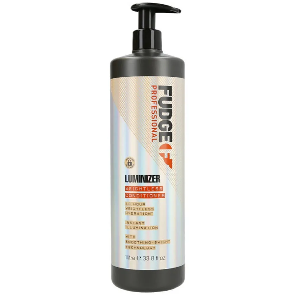 Кондиционер для волос Fudge Luminizer Weightless против пушения, для блеска, для непослушных волос, 1000 мл