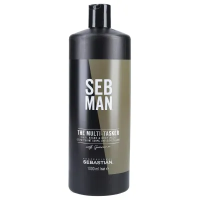 Средство для мытья волос, бороды и тела Sebastian Man The Multitasker 3 в 1, с гуараной, 250 мл