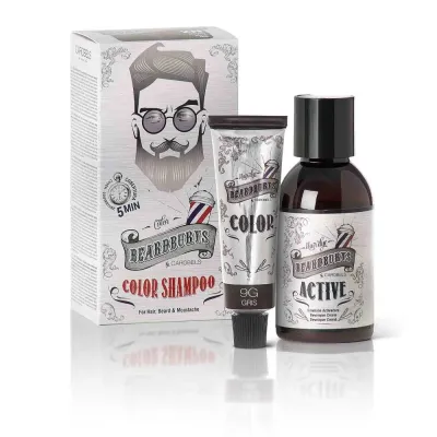 Окрашивающий шампунь для волос и бороды Beardburys полуперманентный, 9 г