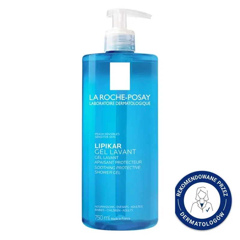 Гель для умывания лица и тела La Roche-Posay Lipikar Gel Lavant успокаивающий, для чувствительной и сухой кожи, 750 мл