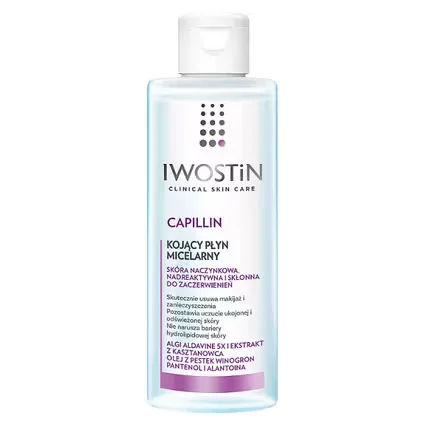 Мицеллярная вода Iwostin Capillin укрепляющая сосуды, для кожи с куперозом, 215 мл