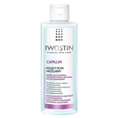 Мицеллярная вода Iwostin Capillin укрепляющая сосуды, для кожи с куперозом, 215 мл