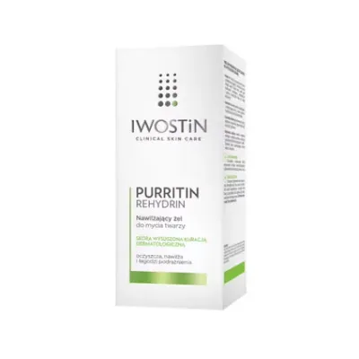 Гель для умывания Iwostin Purritin Rehydrin увлажняющий, после дерматологических процедур, 150 мл