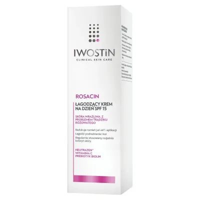 Дневной крем для лица Iwostin Rosacin успокаивающий, SPF 15, для кожи с розацеа, 40 мл
