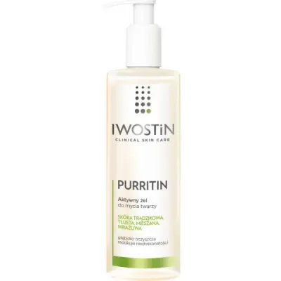 Гель для умывания Iwostin Purritin активный, против несовершенств, 300 мл