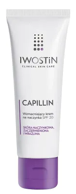 Дневной крем для лица Iwostin Capillin укрепляющий, SPF 20, для кожи с сосудистой сеточкой, 40 мл