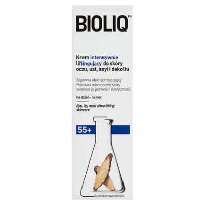 Крем для кожи вокруг глаз, губ, шеи и декольте Bioliq 55+ лифтинг, против морщин, 15 мл
