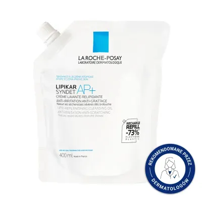Крем для мытья La Roche-Posay Lipikar Syndet AP+, сменный блок, для сухой и атопичной кожи, 400 мл