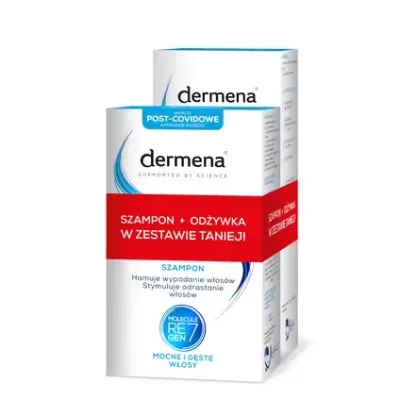 Набор: шампунь и кондиционер Dermena против выпадения волос, укрепляющий, 2 × 200 мл