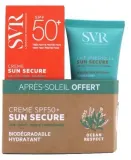 Набор SVR Sun Secure: солнцезащитный крем для лица SPF 50+ 50 мл и молочко после загара 50 мл — фото 1