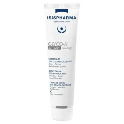 Ночной крем-пилинг для лица Isispharma Glyco-A Intense Peeling с гликолевой кислотой 25%, 30 мл