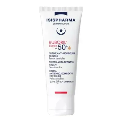 Тонирующий крем для лица Isispharma Ruboril Expert SPF 50+, для сосудистой кожи, 40 мл