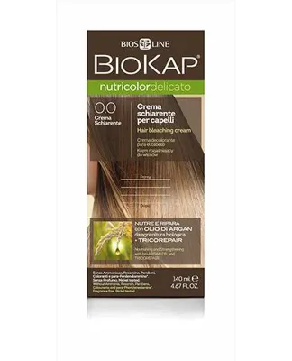 Осветлитель для волос Biokap Nutricolor Delicato, обесцвечивающий крем, без аммиака, 140 мл