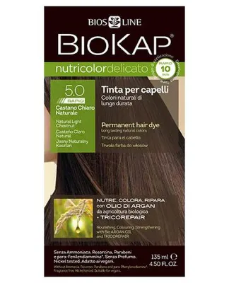Стойкая краска для волос Biokap Nutricolor Rapid, оттенок 5.0, 135 мл