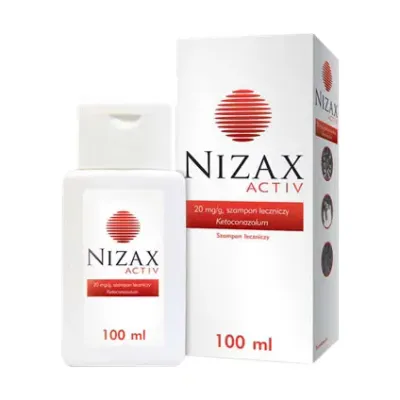 Лечебный шампунь Nizax Activ против перхоти, с кетоконазолом, 100 мл