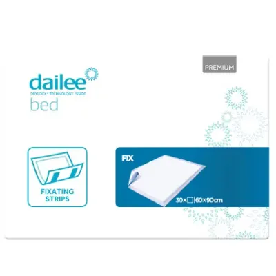Гигиенические пелёнки Dailee Bed Premium Fix, с липкими полосками, 60 x 90 см, 30 шт