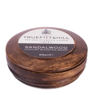 Мыло для бритья Truefitt & Hill Sandalwood, в деревянной чаше, 99 г