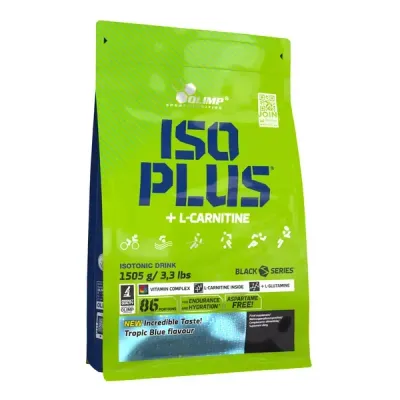 Изотоник Olimp Iso Plus Powder, с электролитами, вкус Tropic Blue