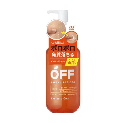 Гелевый пилинг для лица Kankitsu Ohji Facial Peeling Gel, разглаживает кожу, очищает поры, 230 мл
