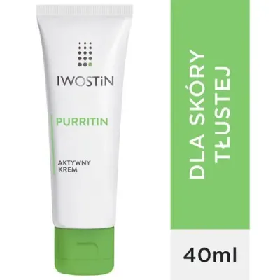 Крем для лица Iwostin Purritin против акне, матирующий, для жирной кожи, 40 мл