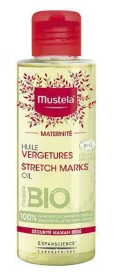 Масло против растяжек Mustela Maternite, натуральное, при беременности, 105 мл