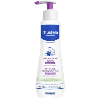 Гель для интимной гигиены Mustela Bebe, детский, увлажняющий, 200 мл