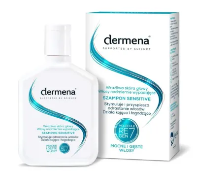 Шампунь Dermena Sensitive против выпадения, для чувствительной кожи головы, 200 мл
