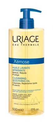 Масло для ванны и душа Uriage Xemose, защитное, для сухой и очень сухой кожи, 500 мл