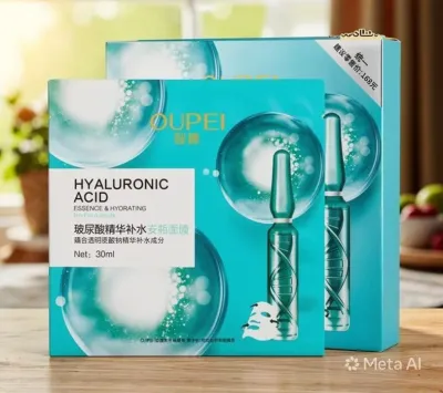 Тканевая маска для лица Oupei Hyaluronic Acid Sheet Mask, увлажняющая, для сухой кожи, 30 мл