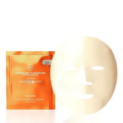 Тканевая маска для лица Germaine de Capuccini Timexpert Radiance C+ Glow Force с витамином C, для тусклой кожи, 18 мл