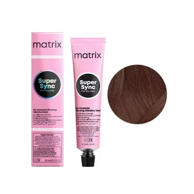 Тонер для волос Matrix Super Sync Pre-Bonded, щелочной, 90 мл, оттенок 6M/6.8