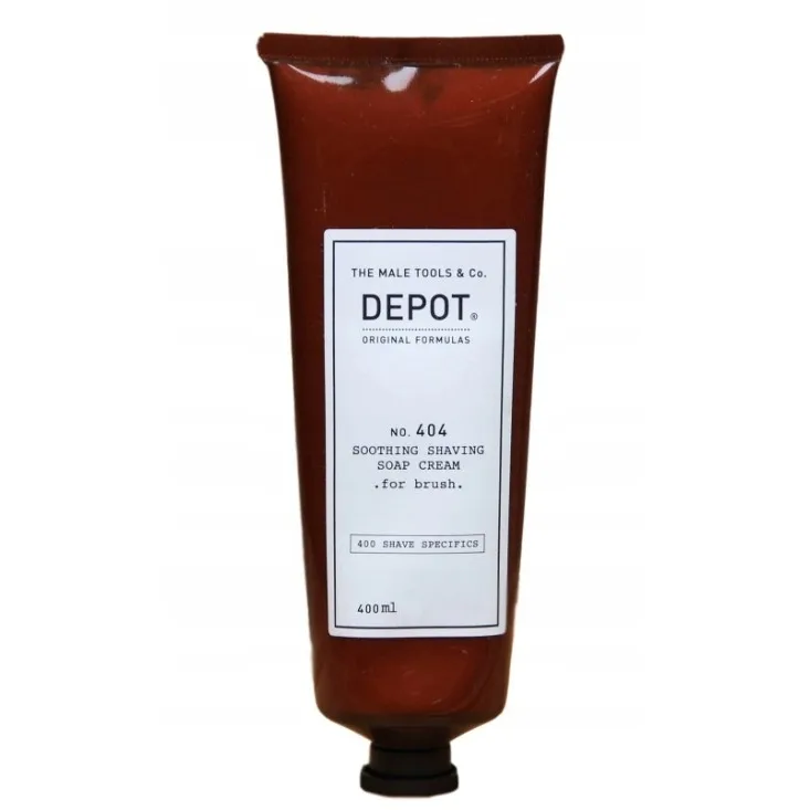 Крем для бритья Depot No. 404 Soothing Shaving Cream, для кисти, для чувствительной кожи, 400 мл