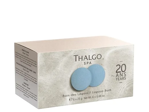 Шипучие кубики для ванны Thalgo Lagoon Water Bath, увлажняющие, расслабляющие, 6 x 25 г