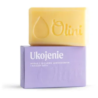 Мыло Olini успокоение, кусковое, с лавандовым маслом и маслом ши, 90 г