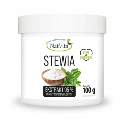 Стевия Natvita, натуральный подсластитель, порошок, 100 г