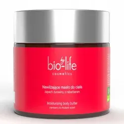 Баттер для тела BioLife, клюква и ревень, для сухой кожи, 150 г