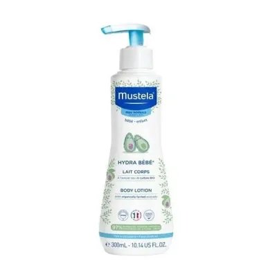 Молочко для тела Mustela Hydra Bebe, увлажняющее, с органическим авокадо, с рождения, 300 мл